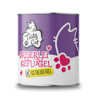 TastyCat Dreierlei Geflügel 800g.