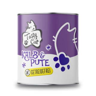 TastyCat Kalb & Pute 800g.