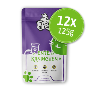 TastyCat Ente & Kaninchen 12 x 125g.