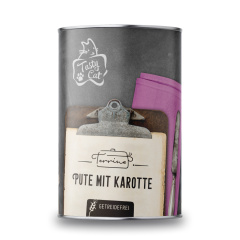 TastyCat Terrine Pute mit Karotte 380g.