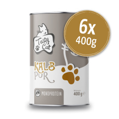 TastyCat MONO Kalb pur 6 x 400g.