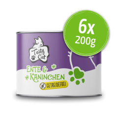 TastyCat Ente & Kaninchen 6 x 200g.