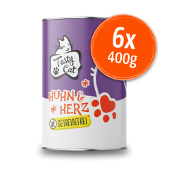 TastyCat Huhn & Herz 6 x 400g.