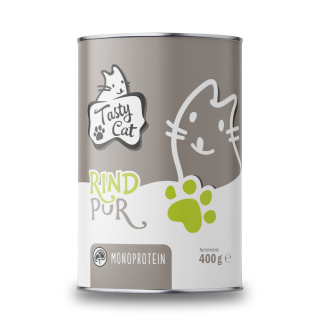 TastyCat MONO Rind pur 400g.