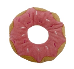 Katzenspielkissen Donut Himbeer